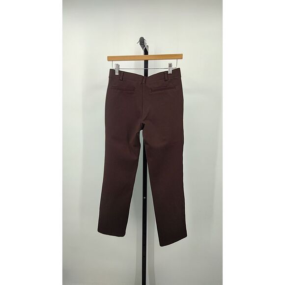 Quince Women Ultra-Stretch Ponte Straight Leg Pants Espresso S - Picture 2 of 2